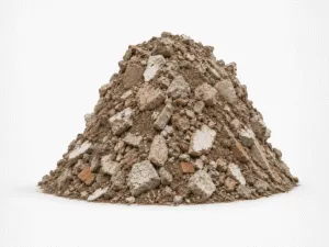 Bauschutt mit Erde